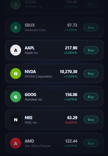 ALGOGENE market data widgets